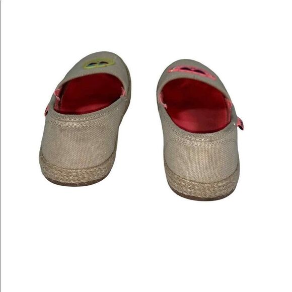 Carter's Khaki Watermelon & Lemon Ari Alpargatas Size 13 - Picture 4 of 5